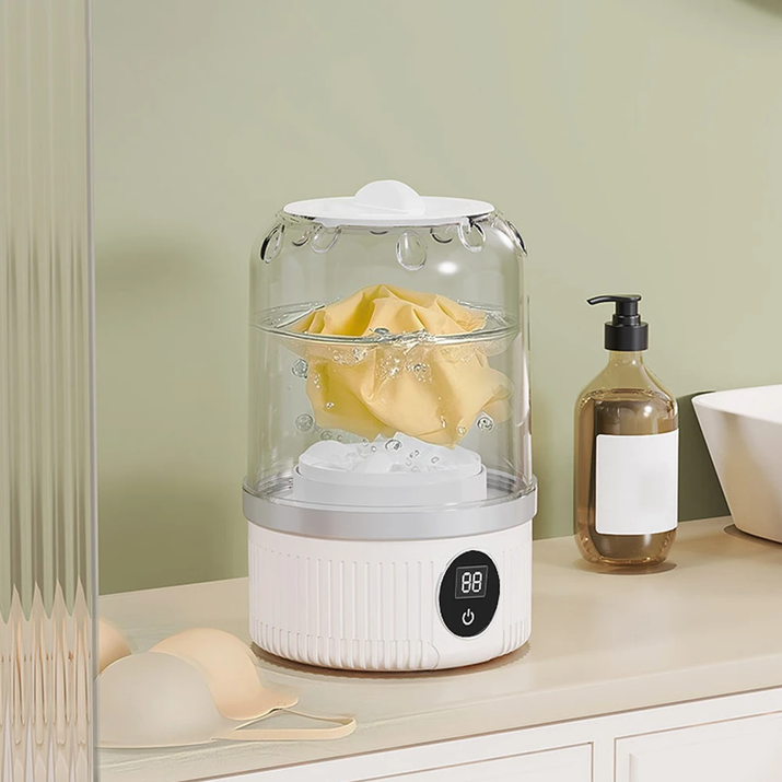 Mini Underwear Washer Rechargeable 1L Electric Socks Washing Machine Household Small Wireless Portable Laundry Underwear Cleaner